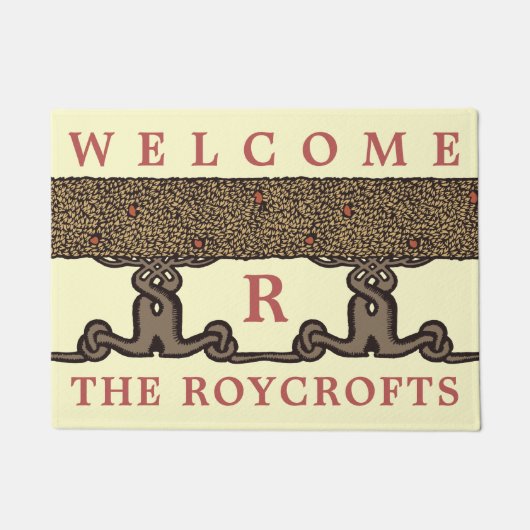 Kunst en ambachten  Roycroft Fruit Tree Hedge Deurmat (Voorkant)