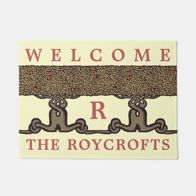 Kunst en ambachten  Roycroft Fruit Tree Hedge Deurmat (Voorkant)
