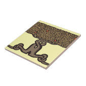 Kunst en ambachten  Roycroft Fruit Tree Hedge Tegeltje (Zijkant)