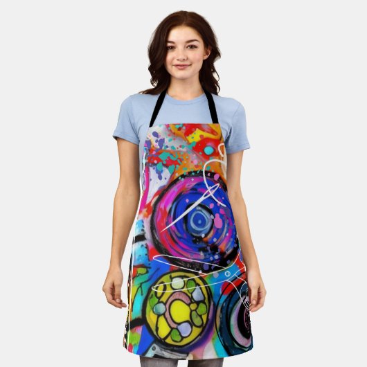 Kunst en ambachten schort (Gedragen)