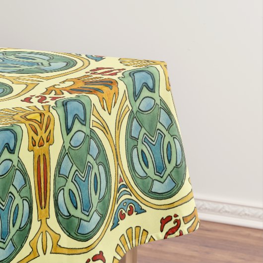  kunst en ambachten stijl 1907 patroon tafelkleed (Voorbeeld)