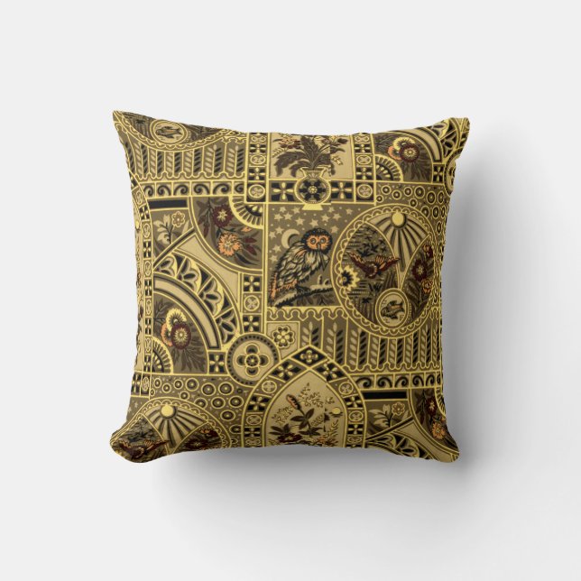  kunst en ambachten stijl nacht & dag patroon kussen (Voorkant)