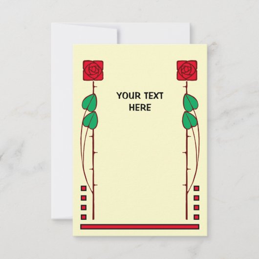  kunst en ambachten stijl Rozen Sjabloon (Voorkant)