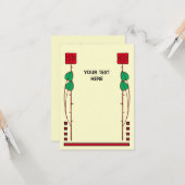  kunst en ambachten stijl Rozen Sjabloon (Voorkant / Achterkant in situ)