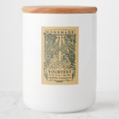  kunst en ambachten stijl zelfgemaakt voedselcontainer etiket (Voorkant)