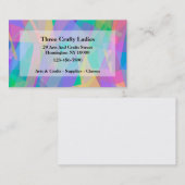 Kunst en ambachten Thema Colorful Visitekaartje (Voorkant / Achterkant)