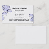 Kunst en ambachten visitekaartje (Voorkant / Achterkant)