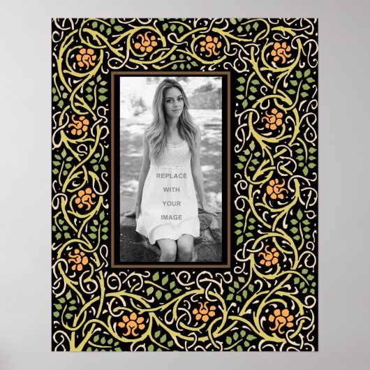 Kunst-en-ambachtsbeweging Antieke Rand Poster (Voorkant)