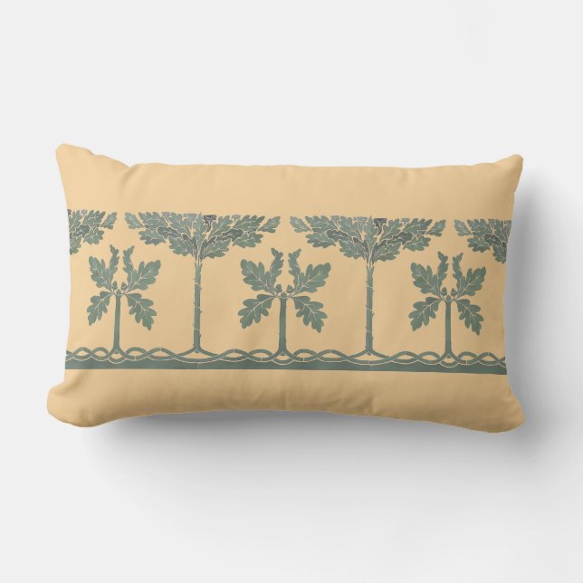 Kunst en ambachtslieden, ambachtsman, eikenhouwer kussen (Voorkant)