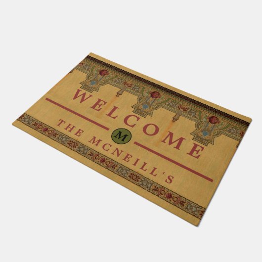 Kunst en ambachtslieden, ambachtsman of Roos in de Deurmat (Schuin)