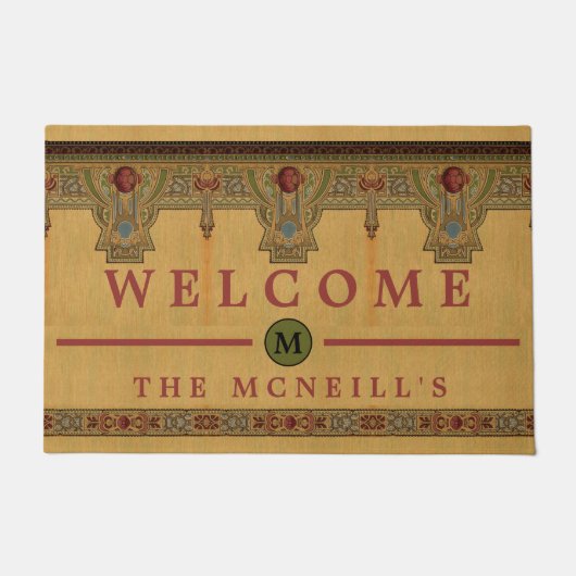 Kunst en ambachtslieden, ambachtsman of Roos in de Deurmat (Voorkant)