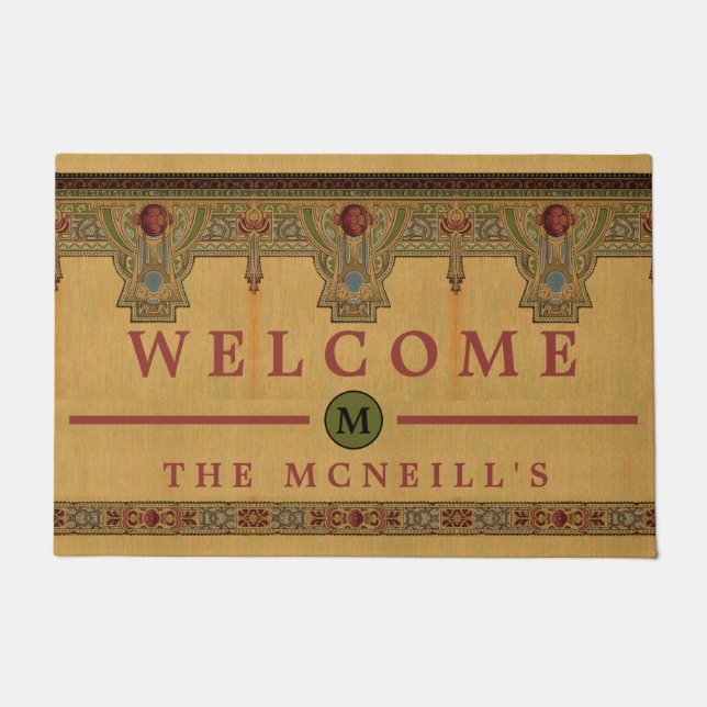 Kunst en ambachtslieden, ambachtsman of Roos in de Deurmat (Voorkant)