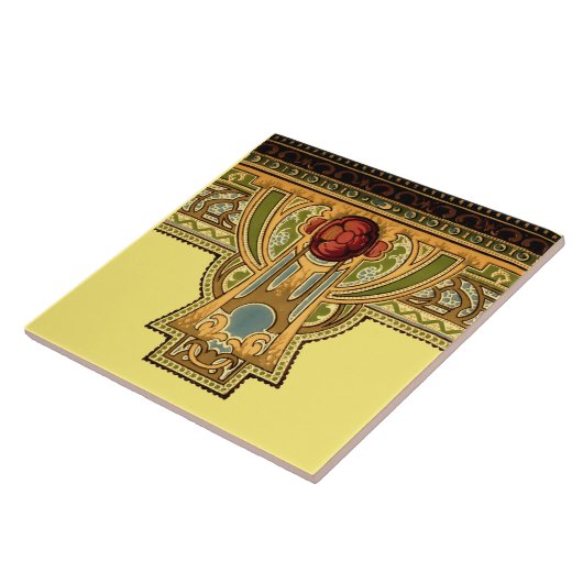 Kunst en ambachtslieden, ambachtsman of Roos in de Tegeltje (Zijkant)