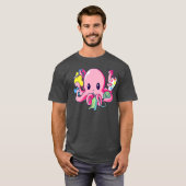 Kunst en ambachtslieden Octopus T-shirt (Voorkant volledig)