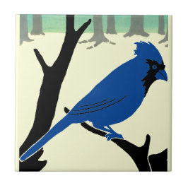 Kunst en ambachtsman 1907 Bird Ceramic Tile Tegeltje
