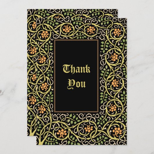 Kunst- en ambachtsvervoergrens bedankkaart (Voorkant / Achterkant)