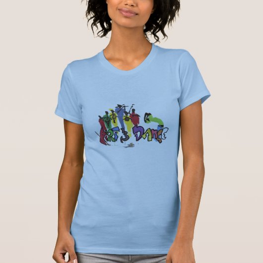 kunst- en dansshirt t-shirt (Voorkant)