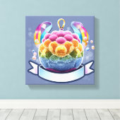 Kunst en decor aan de muur > Groeikaarten Canvas Afdruk (Insitu (Houten vloer))