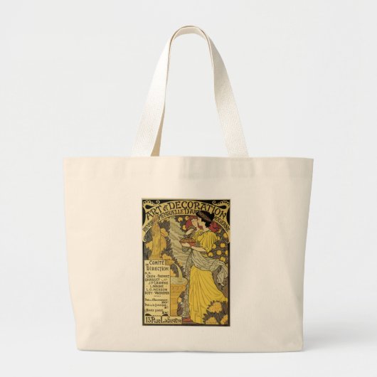 Kunst en decoratie grote tote bag (Voorkant)