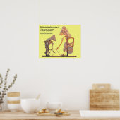Kunst en design, Balinese schaduwpoppen Poster (Keuken)