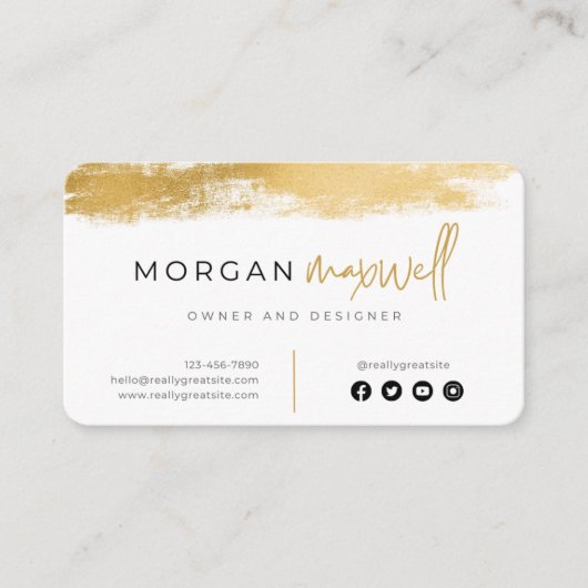 Kunst en design visitekaartje (Voorkant)