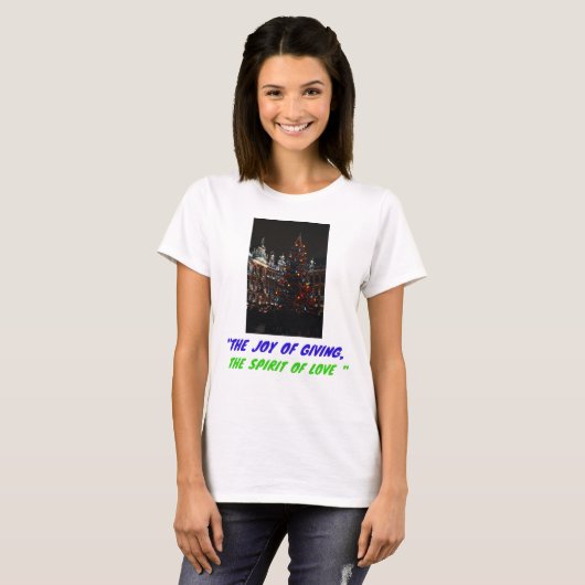 Kunst en design voor kerstviering T-shirts (Voorkant volledig)