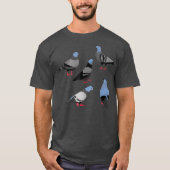 Kunst en Dingen Pigeons T-shirt (Voorkant)