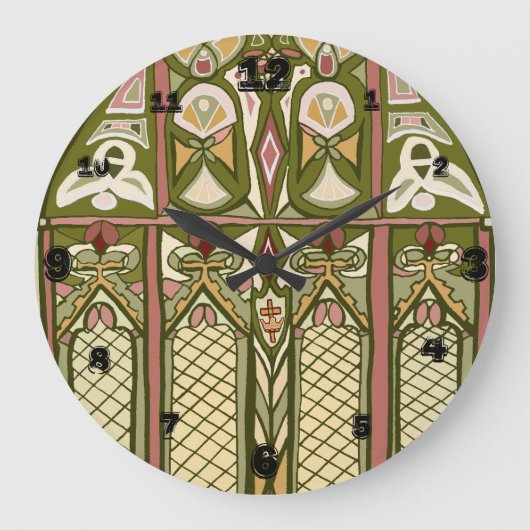 Kunst en gekleurd glas, geïnspireerd op klok! grote klok (Voorkant)