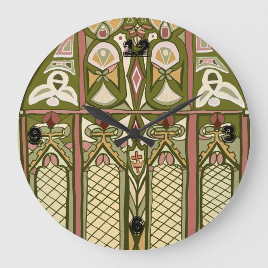 Kunst en gekleurd glas, geïnspireerd op klok! grote klok (Voorkant)