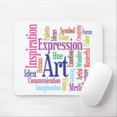 Kunst en inspiratie van creatieve persoonlijkheid  muismat (Met muis)