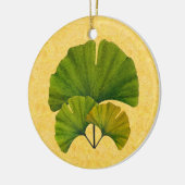 Kunst en kunstwerk Ginkgo laat design Keramisch Ornament (Links)