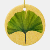 Kunst en kunstwerk Ginkgo laat design Keramisch Ornament (Achterkant)