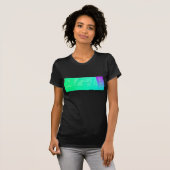 Kunst en leven Typografische Vrouwen T-shirt (Voorkant volledig)