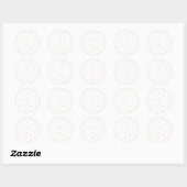 Kunst en liefde ronde sticker (Vel)