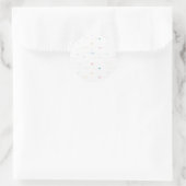 Kunst en liefde ronde sticker (Tas)