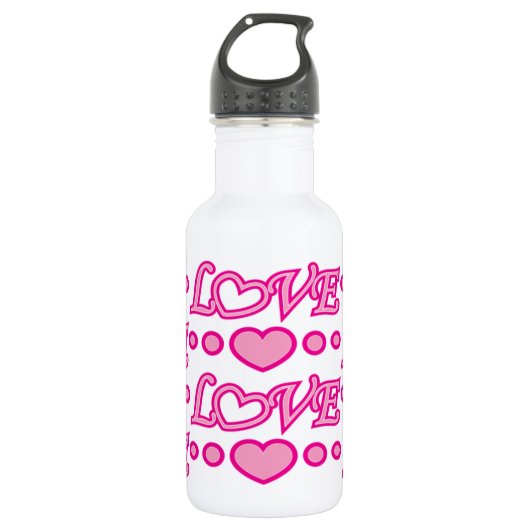 Kunst en liefde waterfles  (Voorkant)