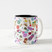 Kunst en mok van tweetone koffie (Voorkant rechts)