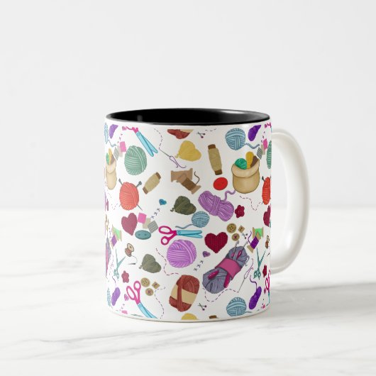 Kunst en mok van tweetone koffie (Voorkant rechts)