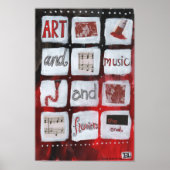 Kunst en muziek poster (Voorkant)