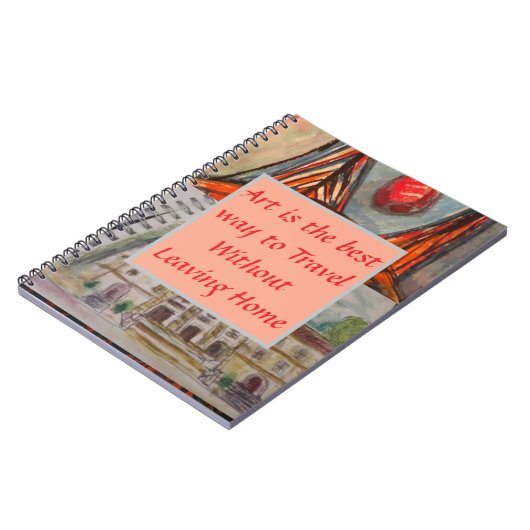 Kunst en reizen notitieboek (Linkerzijde)