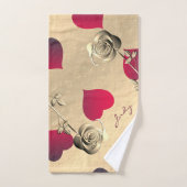 Kunst en Rozen Romantic Elegance Towel Bad Handdoek (Handdoek)