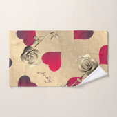 Kunst en Rozen Romantic Elegance Towel Bad Handdoek (Handdoek)