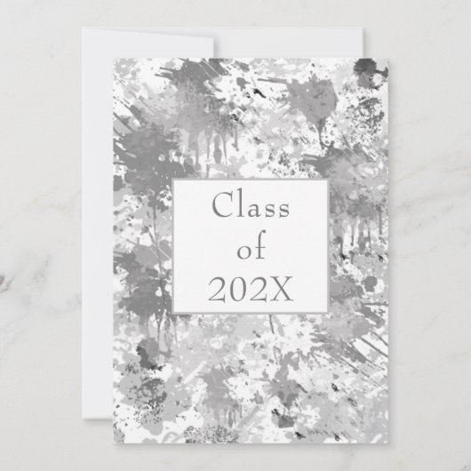 Kunst en stijlvol feest kaart (Achterkant)