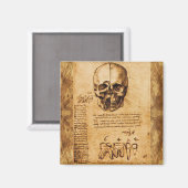 KUNST EN TEETH, DENTAAL KLINIEK, DENTIST Parchment Magneet (Voorkant / Achterkant)