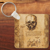 KUNST EN TEETH, DENTAAL KLINIEK, DENTIST Parchment Sleutelhanger (Voorkant)