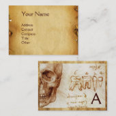 KUNST EN TEST, DENTALE KLINIEK, DENTISTISCHE MONOG VISITEKAARTJE (Voorkant / Achterkant)