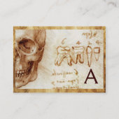 KUNST EN TEST, DENTALE KLINIEK, DENTISTISCHE MONOG VISITEKAARTJE (Achterkant)