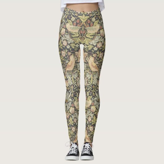 Kunst en vlottenbloem met vogelachtige Leggings (Voorkant)