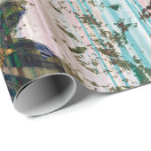 kunst en waterverf najaar kleurrijke achtergrond cadeaupapier (Rol Hoek)