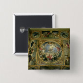 Kunst en wetenschappen, 1636 vierkante button 5,1 cm (Voorkant /achterkant)